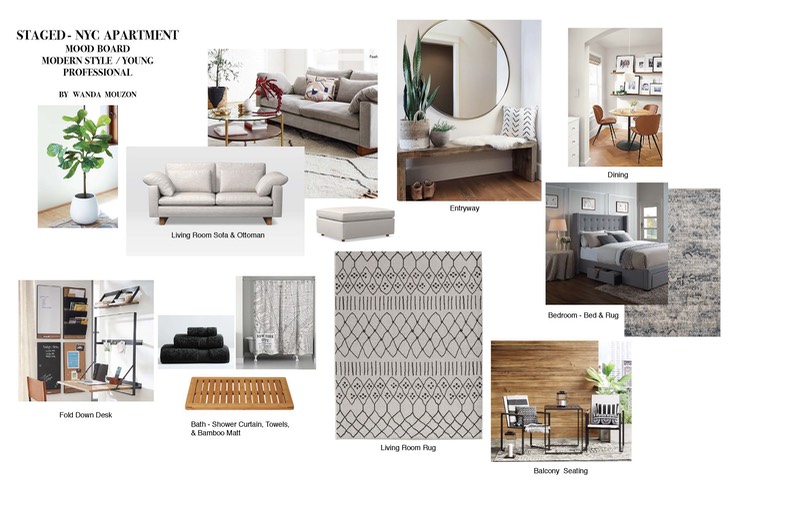 STAGED  NYC MOOD BOARD Apartment